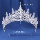 Torta tiara ezüst strasszkövekkel