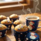 Kék hóemberes muffin papír 75 db