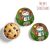 Zöld hóemberes muffin papír 75 db