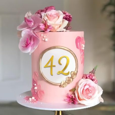 Arany akril szám dekoráció 0-9