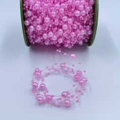 Gyöngyház rózsaszín gyöngy szalag 