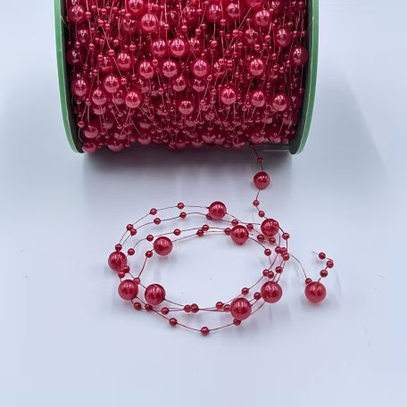 Piros gyöngy szalag