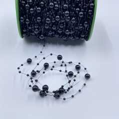 Fekete gyöngy szalag 