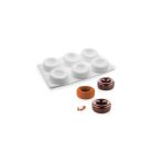 6 db-os szilikon sütemény forma - fánk