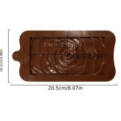 Csokoládé szilikon forma rózsa