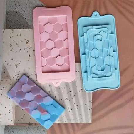 SZILIKON CSOKOLÁDÉ FORMA - TÁBLÁS CSOKI, MÉHSEJT