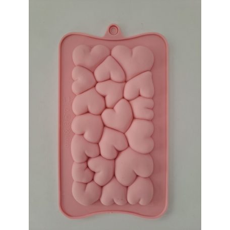 SZILIKON CSOKOLÁDÉ FORMA - TÁBLÁS CSOKI, SZÍV