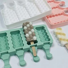 Jégkrém készítő szilikon forma - méhsejt