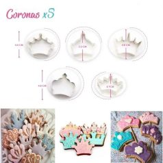 Tiara/korona kiszúró 5 db/cs