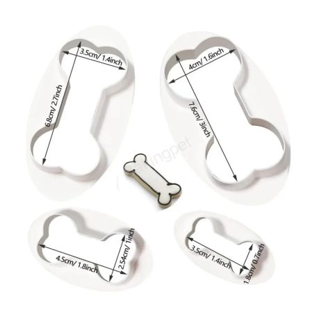 Sütemény kiszúrócsont műanyag 4 db-os