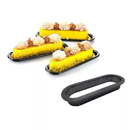 Ovális tarte forma 16,4 x 5,4 x 2 cm átmérő 6 db-os