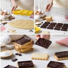 Csokis keksz készítő (kiszúró és csokiöntő forma) húsvéti mintával