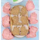 FONDANT ÉS MARCIPÁN MŰANYAG KISZÚRÓ ÉS MINTÁZÓ SZETT – UNIKORNIS (6 DARAB/CSOMAG)