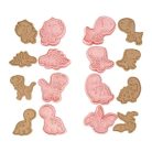 FONDANT ÉS MARCIPÁN MŰANYAG KISZÚRÓ ÉS MINTÁZÓ SZETT – DINOSZARUSZ (8 DARAB/CSOMAG)