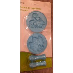 Kekszpecsét karácsonyi mintával 2. (2 db/cs)