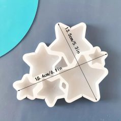 Csillag mintás szilikon nyalóka forma