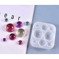 Félgömb szilikon forma