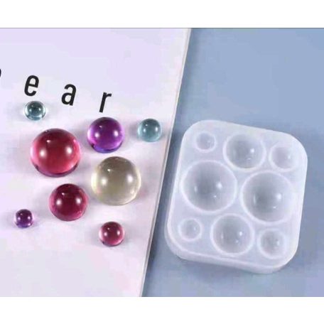 Félgömb szilikon forma