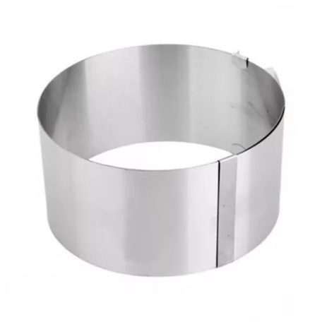 ÁLLÍTHATÓ TORTAFORMA, TORTAKARIKA - KEREK - 16-30 CM 12 cm magas