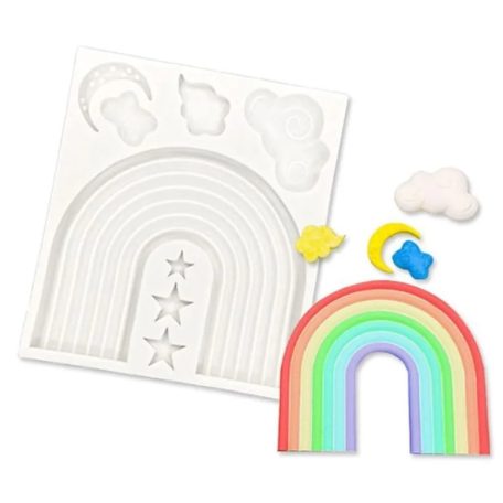 Szilikon szivárvány mintázó