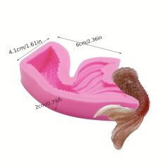 Szilikon fondant sellő uszony mintázó