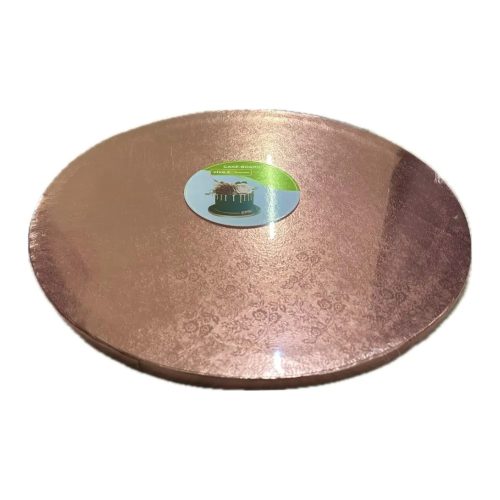 Tortadob rosegold virág mintával - 30 cm