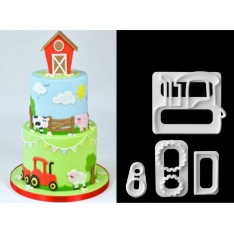 Traktor fondant kiszúró