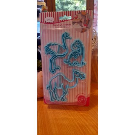 Keksz/fondant mintázó kiszúró 3 db-os