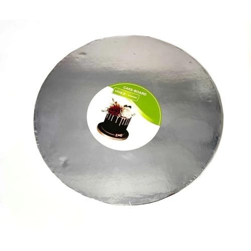 Tortaalátét vastag ezüst - 30 cm
