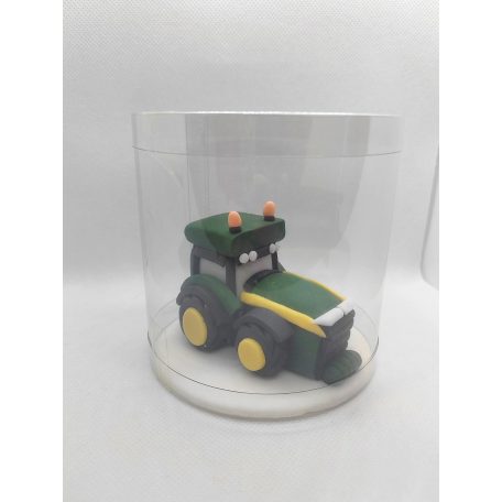 Tortadísz cukorfigura Zöld traktor