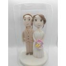 Tortadísz cukorfigura Nászpár