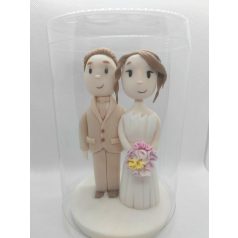 Tortadísz cukorfigura Nászpár