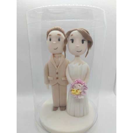 Tortadísz cukorfigura Nászpár