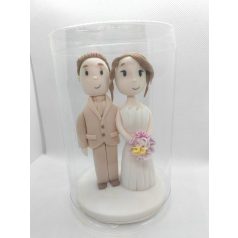 Tortadísz cukorfigura Nászpár