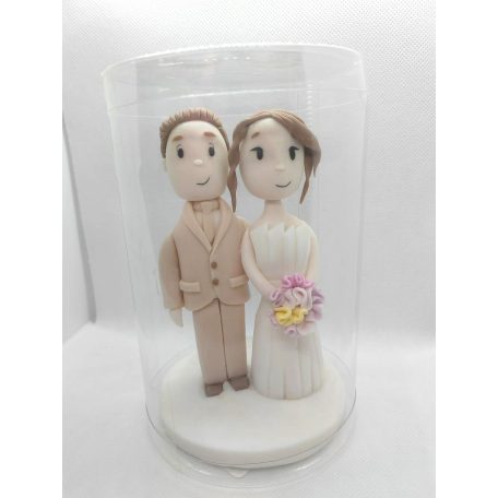 Tortadísz cukorfigura Nászpár
