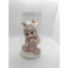 Tortadísz cukorfigura lány nyuszi