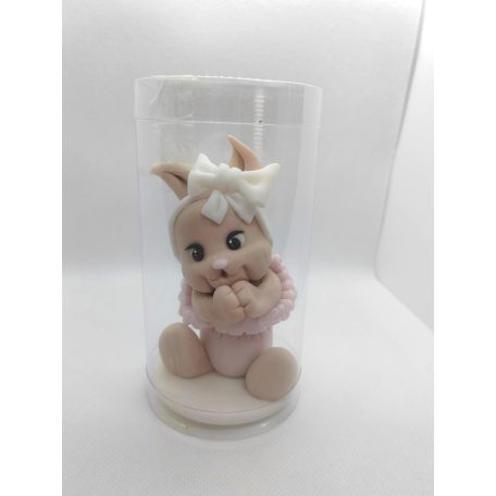 Tortadísz cukorfigura lány nyuszi