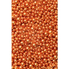 Soft cukorgyöngyök metál réz  3, 5, 7, 10 mm