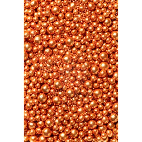 Soft cukorgyöngyök metál réz  3, 5, 7, 10 mm