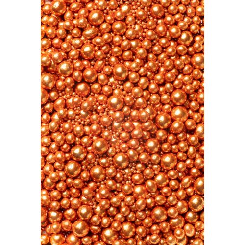 Soft cukorgyöngyök metál réz  3, 5, 7, 10 mm