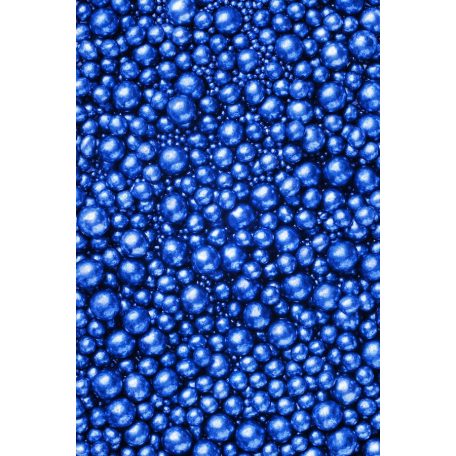 Soft cukorgyöngyök metál sötétkék színben, 3, 5, 7, 10 mm