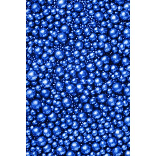 Soft cukorgyöngyök metál sötétkék színben, 3, 5, 7, 10 mm