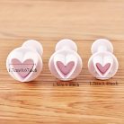 Szív kiszúró 3 db-os