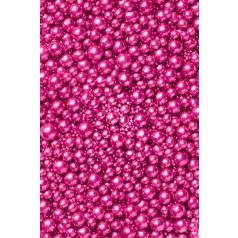   Soft cukorgyöngyök metál élénk rózsaszín, 3, 5, 7, 10 mm