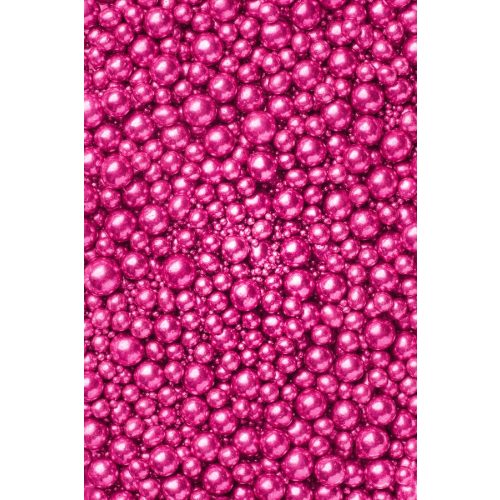 Soft cukorgyöngyök metál élénk rózsaszín, 3, 5, 7, 10 mm