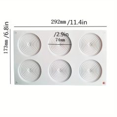 Spirál mintás szilikon forma