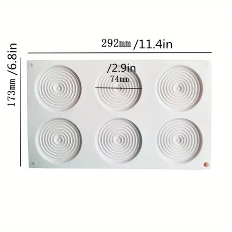 Spirál mintás szilikon forma