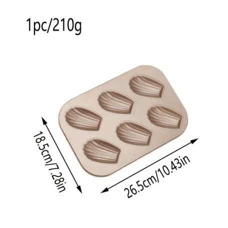 Madeleine sütőforma 6 db-os