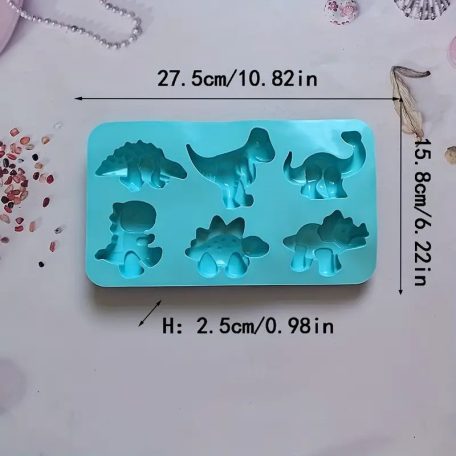 3D dinoszaurusz szilikon forma