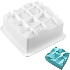 Szilikon mousse forma gyémánt négyszög 